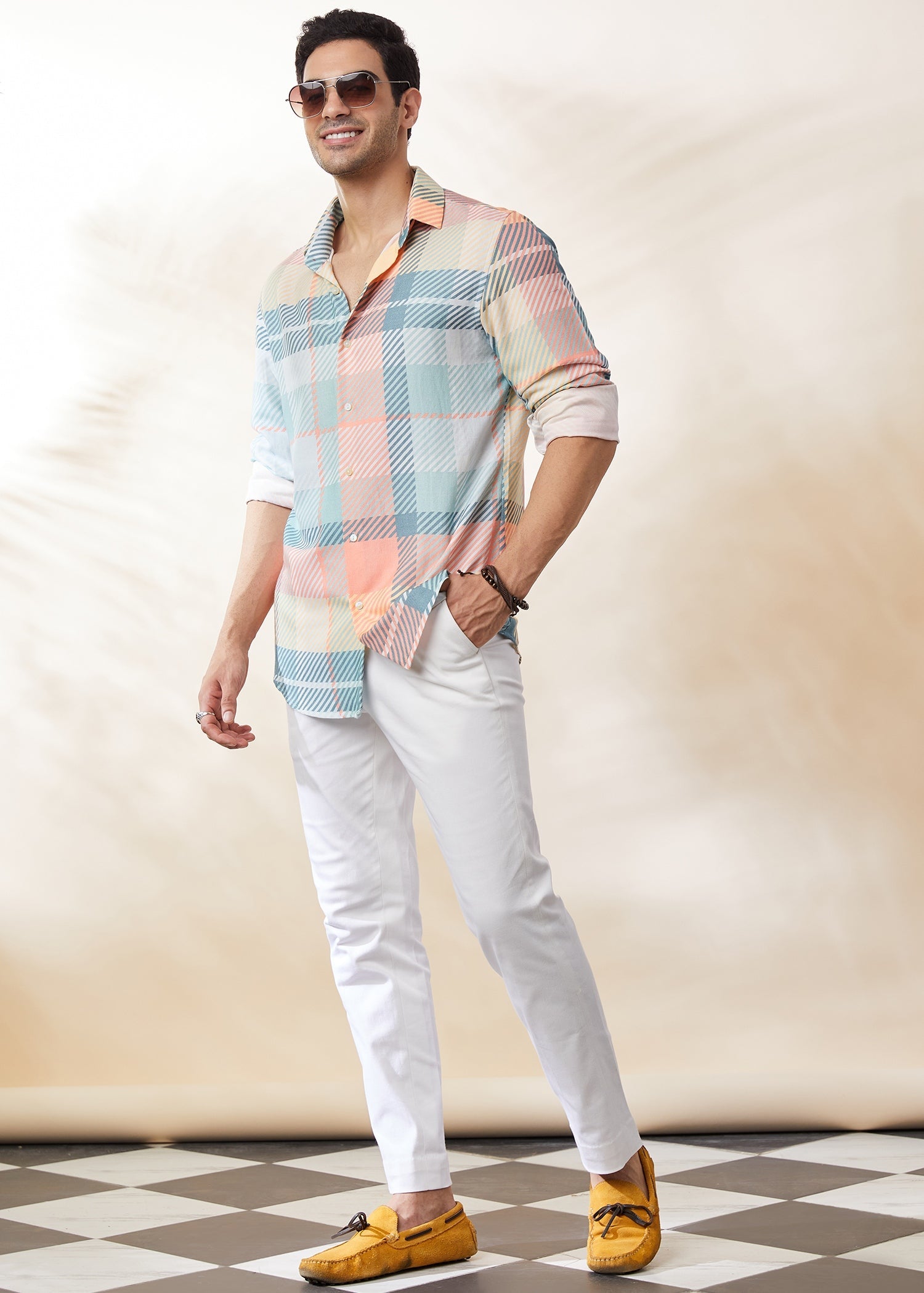 Neo Check Shirt – Tencel Cotton Sateen