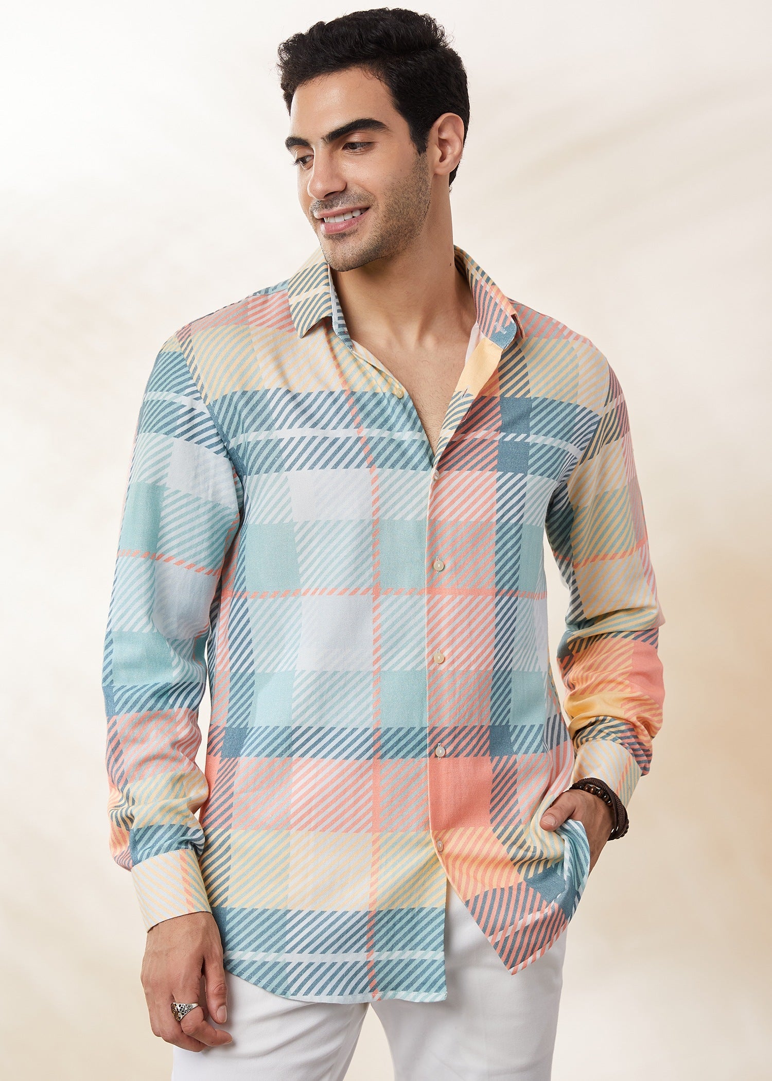 Neo Check Shirt – Tencel Cotton Sateen