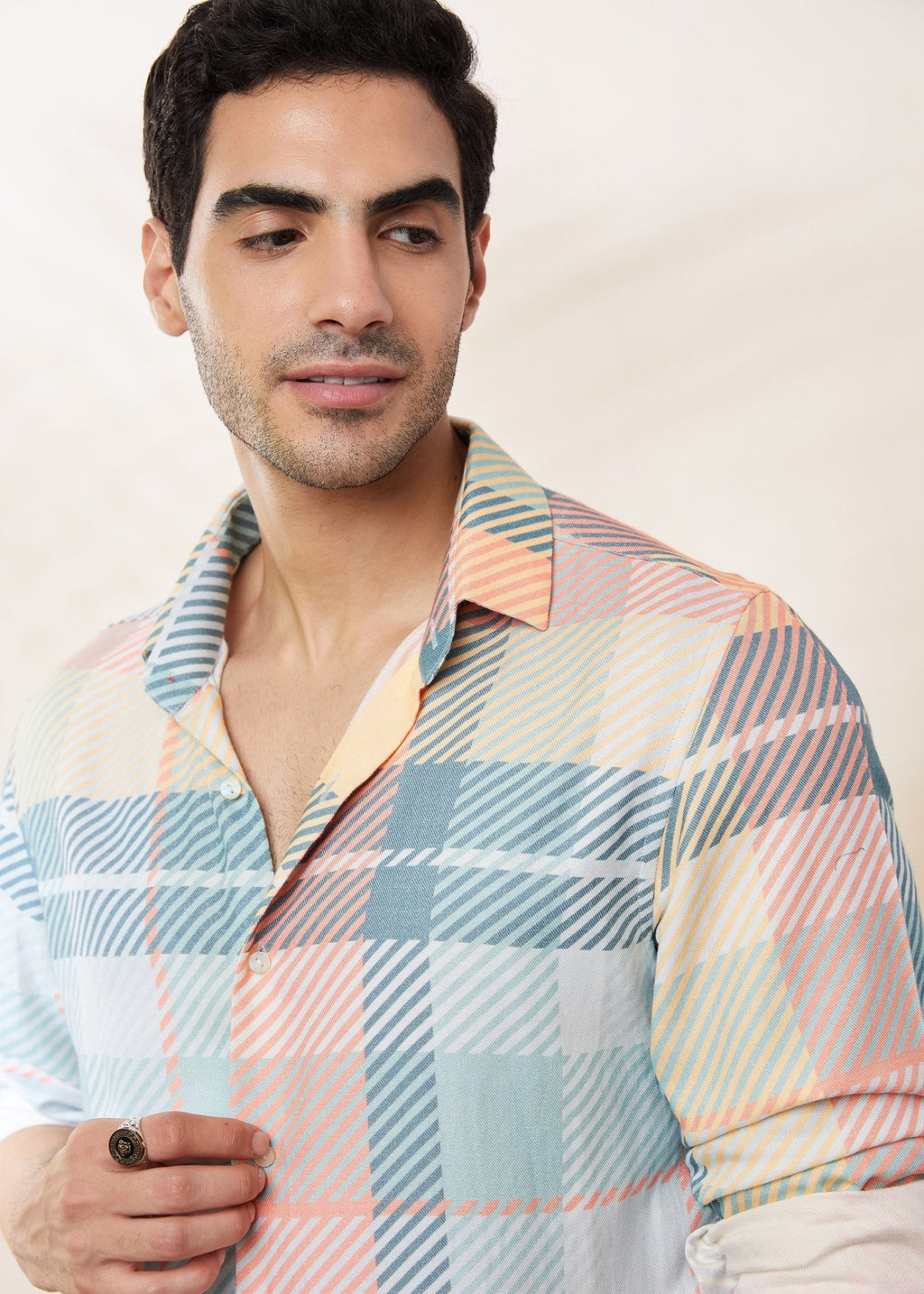 Neo Check Shirt – Tencel Cotton Sateen