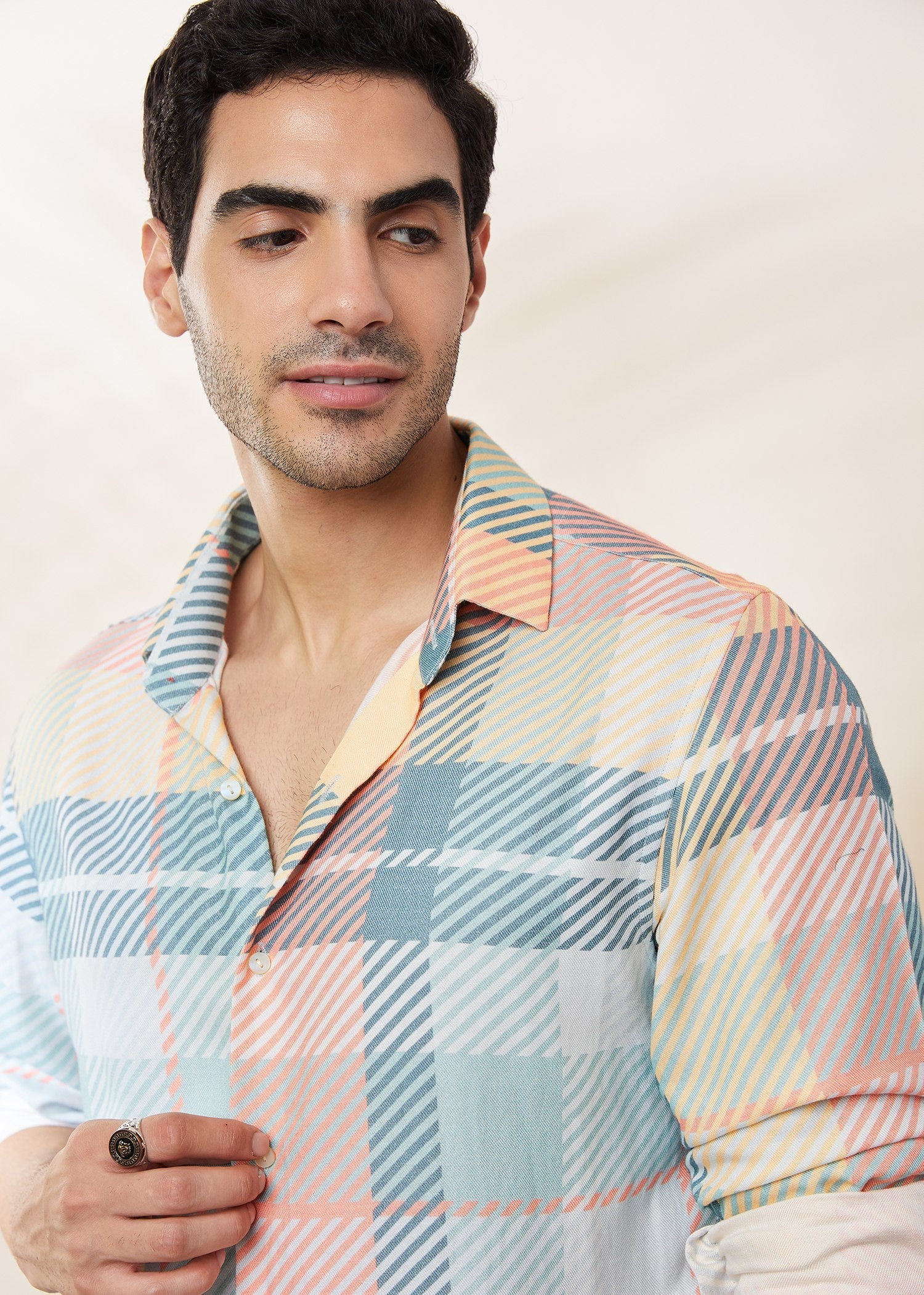 Neo Check Shirt – Tencel Cotton Sateen