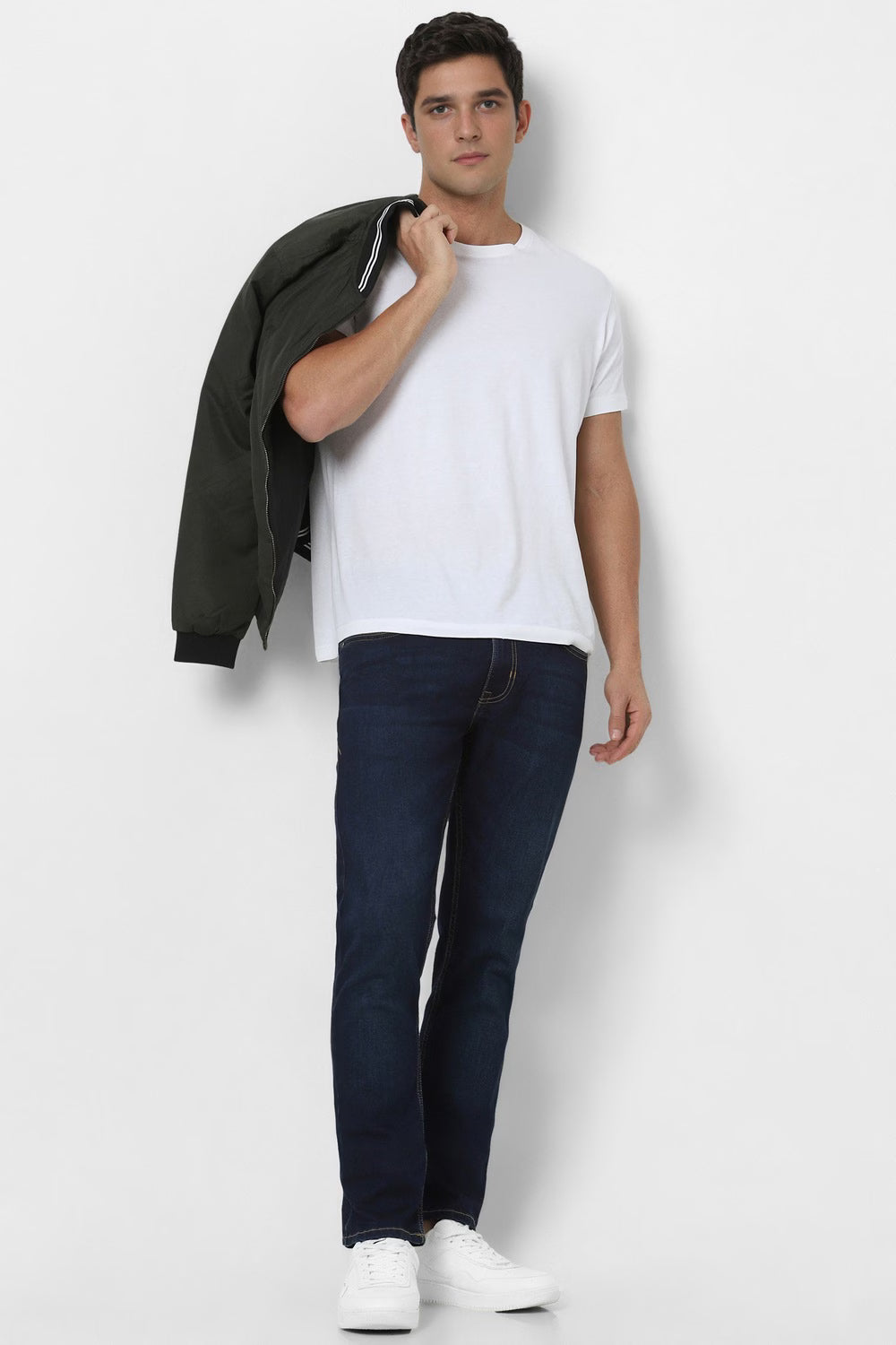 Peherav Men’s Dark Blue Slim Fit Stretchable Jeans
