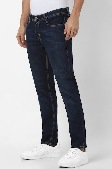 Peherav Men’s Dark Blue Slim Fit Stretchable Jeans