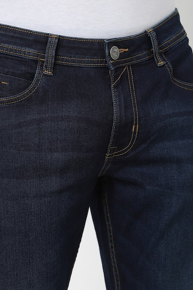Peherav Men’s Dark Blue Slim Fit Stretchable Jeans